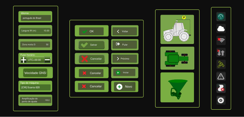 Examples of inconsistency across screens