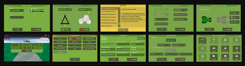 AgriView X10 legacy screens