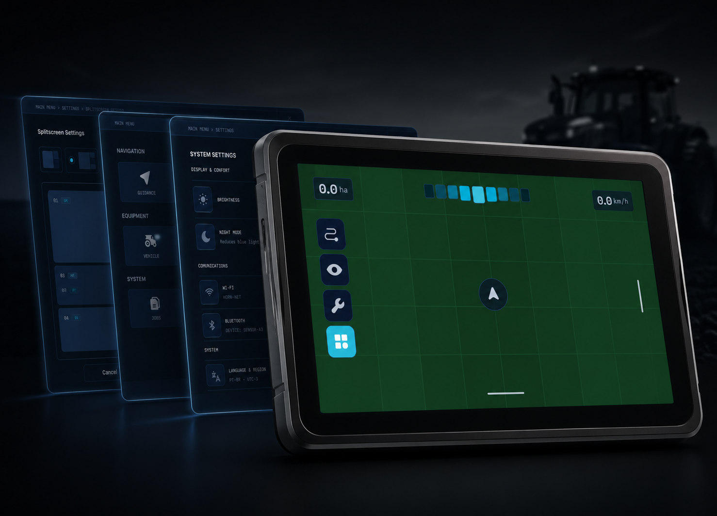 AgTech — Visual system for embedded agricultural display